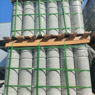 吴忠挡车柱芝麻白 挡车石