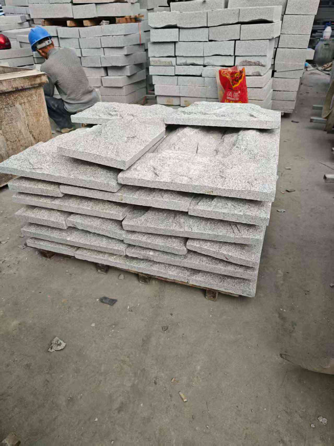 吴忠芝麻白蘑菇石，自然面