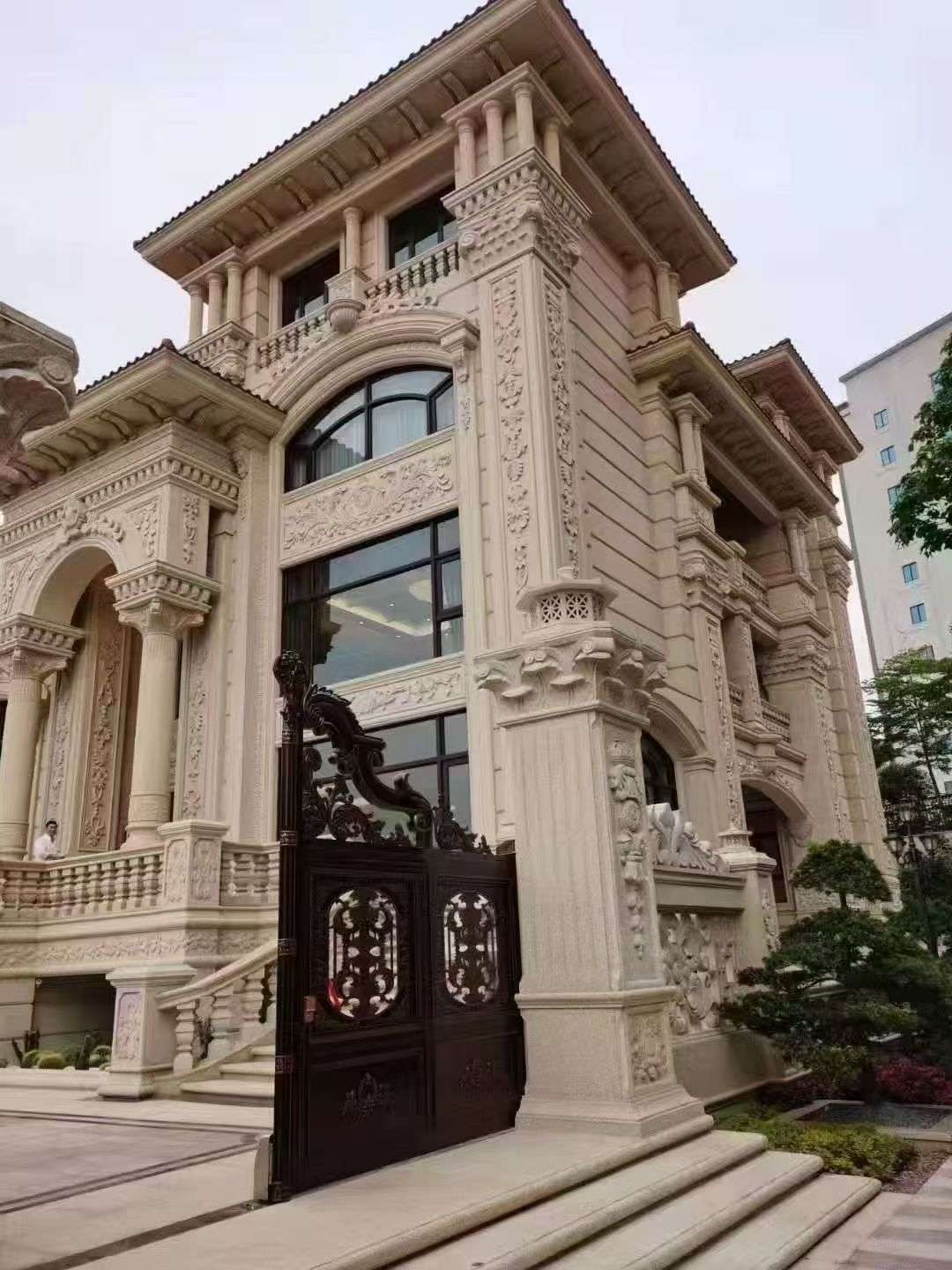 吴忠黄金麻别墅外墙异形定制